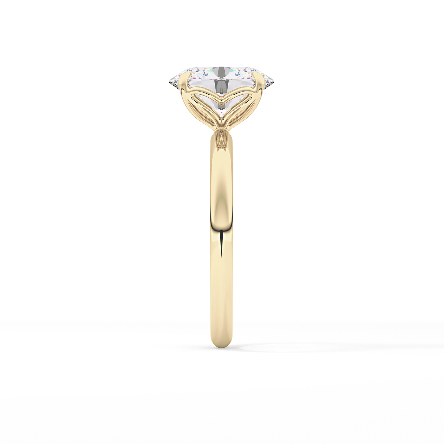 Oval Solitaire Lab Grown Diamond Engagement Ring
