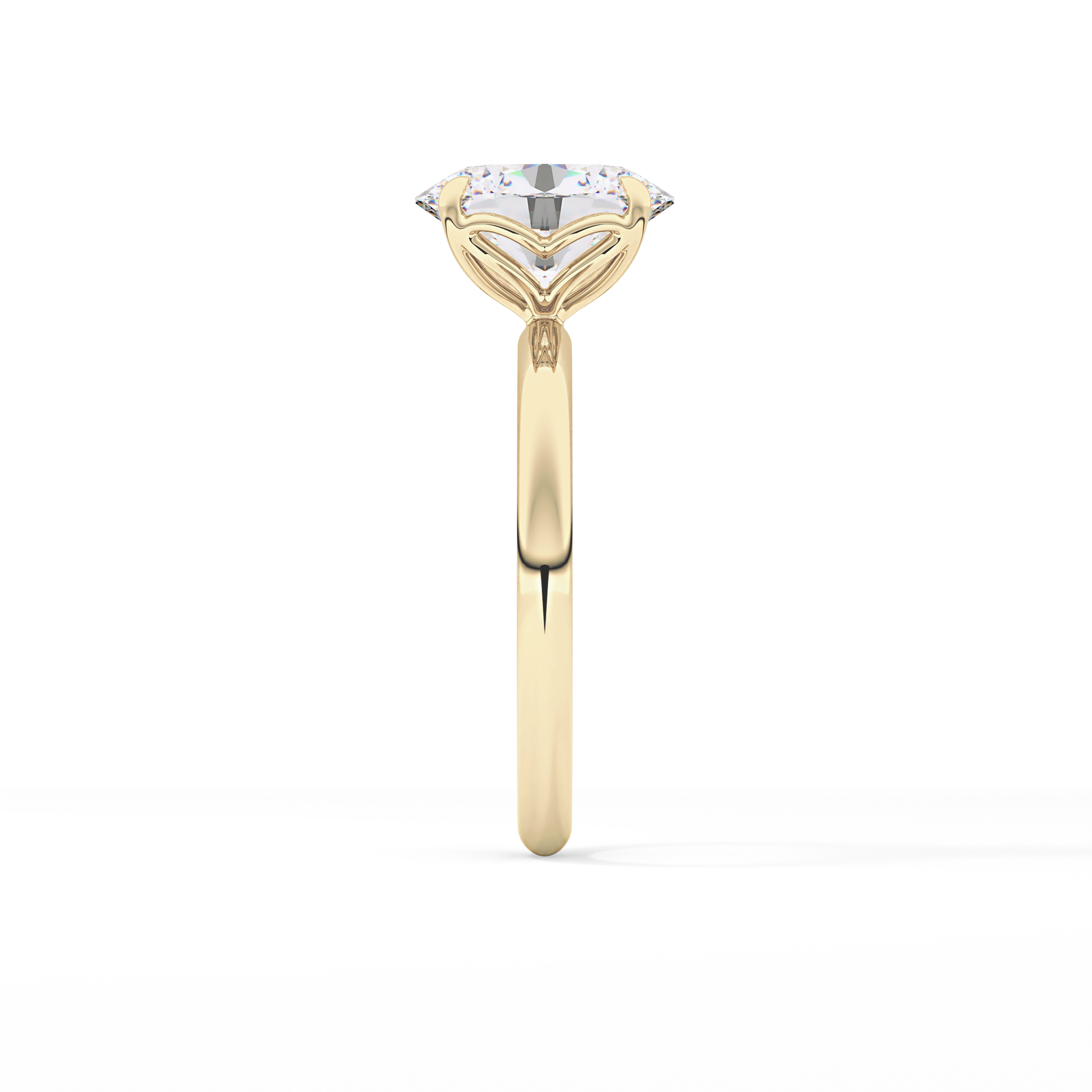 Oval Solitaire Lab Grown Diamond Engagement Ring