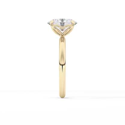 Oval Solitaire Lab Grown Diamond Engagement Ring