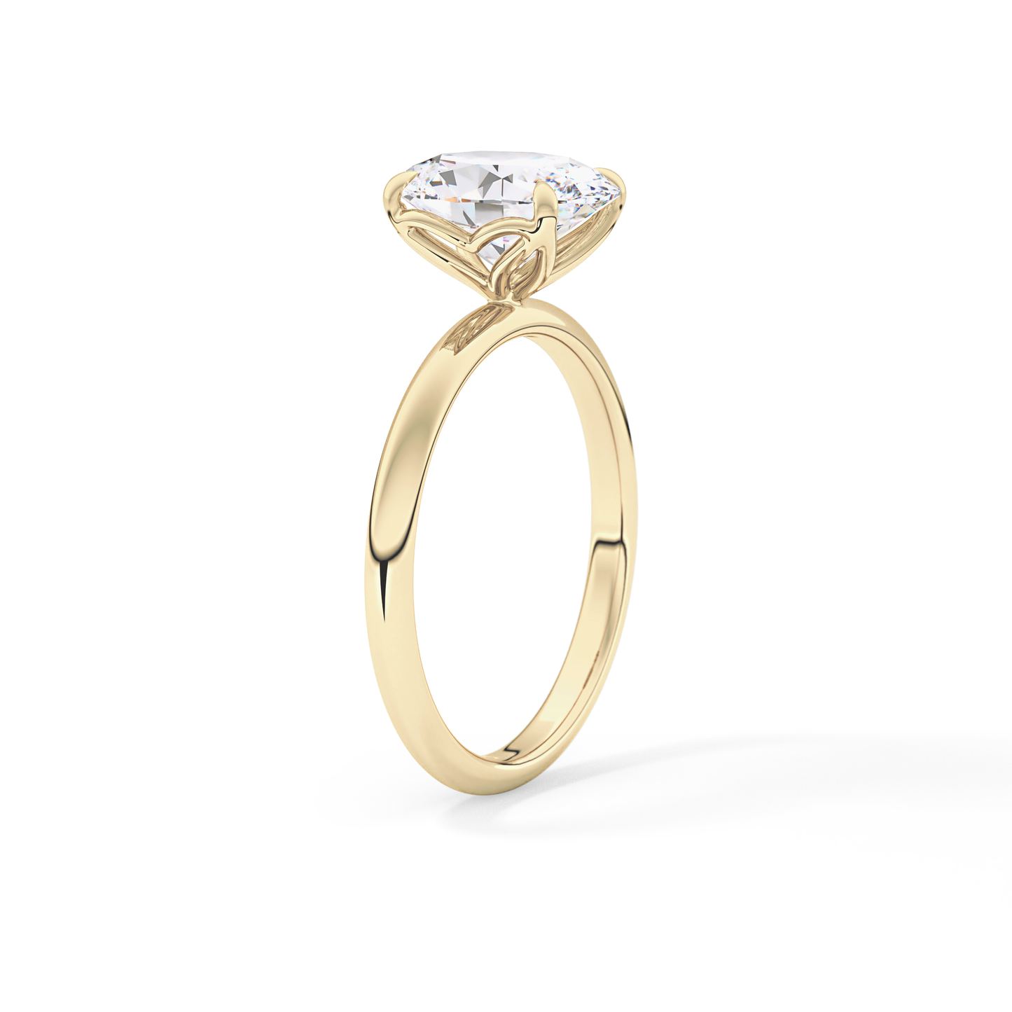 Oval Solitaire Lab Grown Diamond Engagement Ring