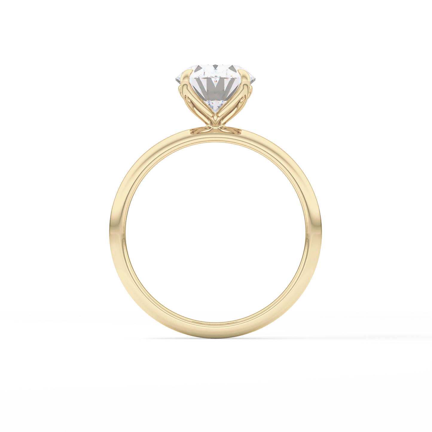 Oval Solitaire Lab Grown Diamond Engagement Ring