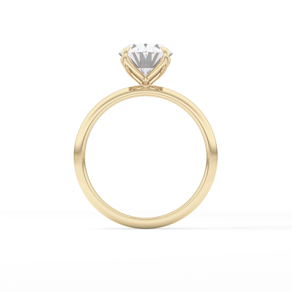 Oval Solitaire Lab Grown Diamond Engagement Ring