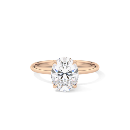Oval Solitaire Lab Grown Diamond Engagement Ring