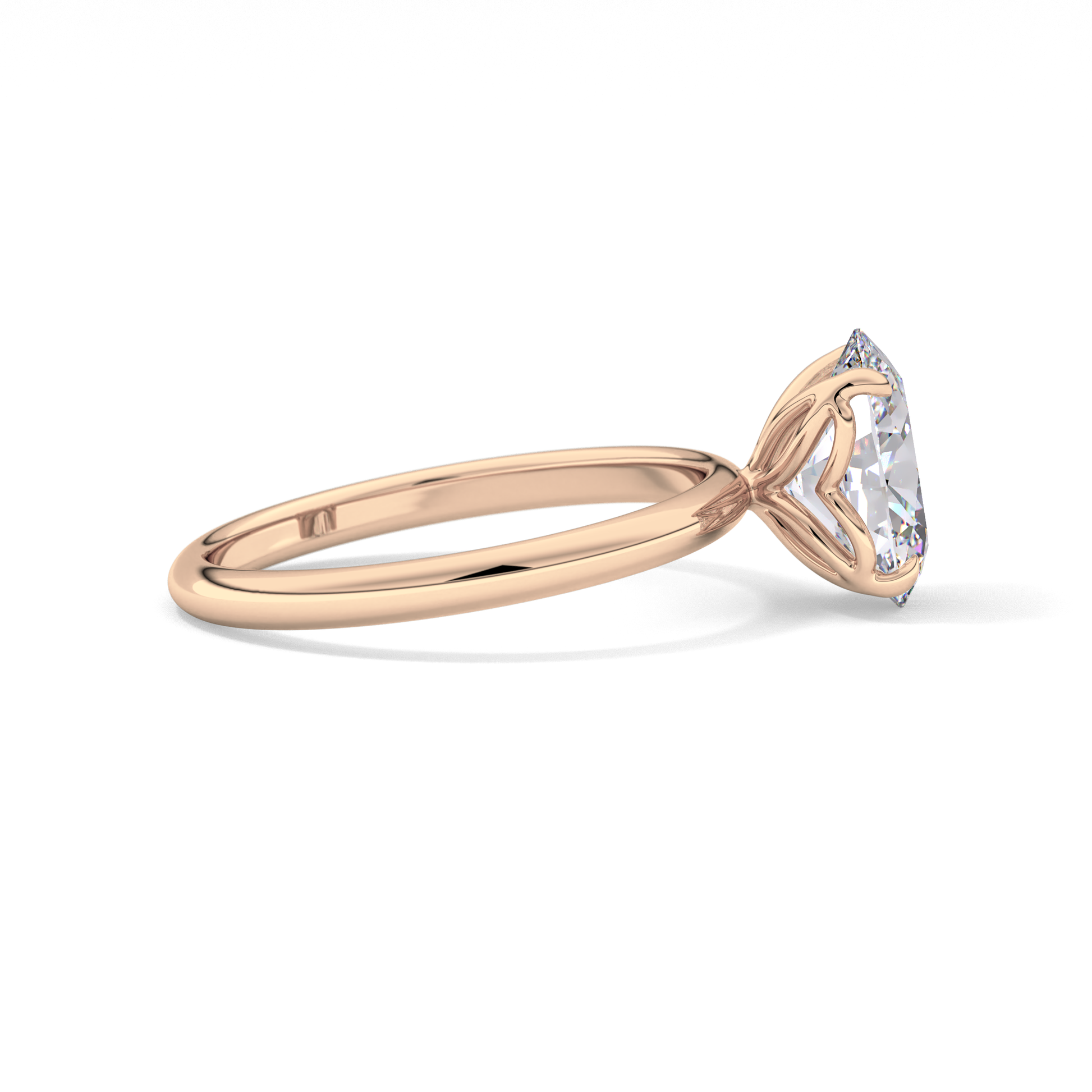 Oval Solitaire Lab Grown Diamond Engagement Ring