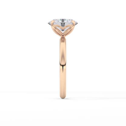 Oval Solitaire Lab Grown Diamond Engagement Ring