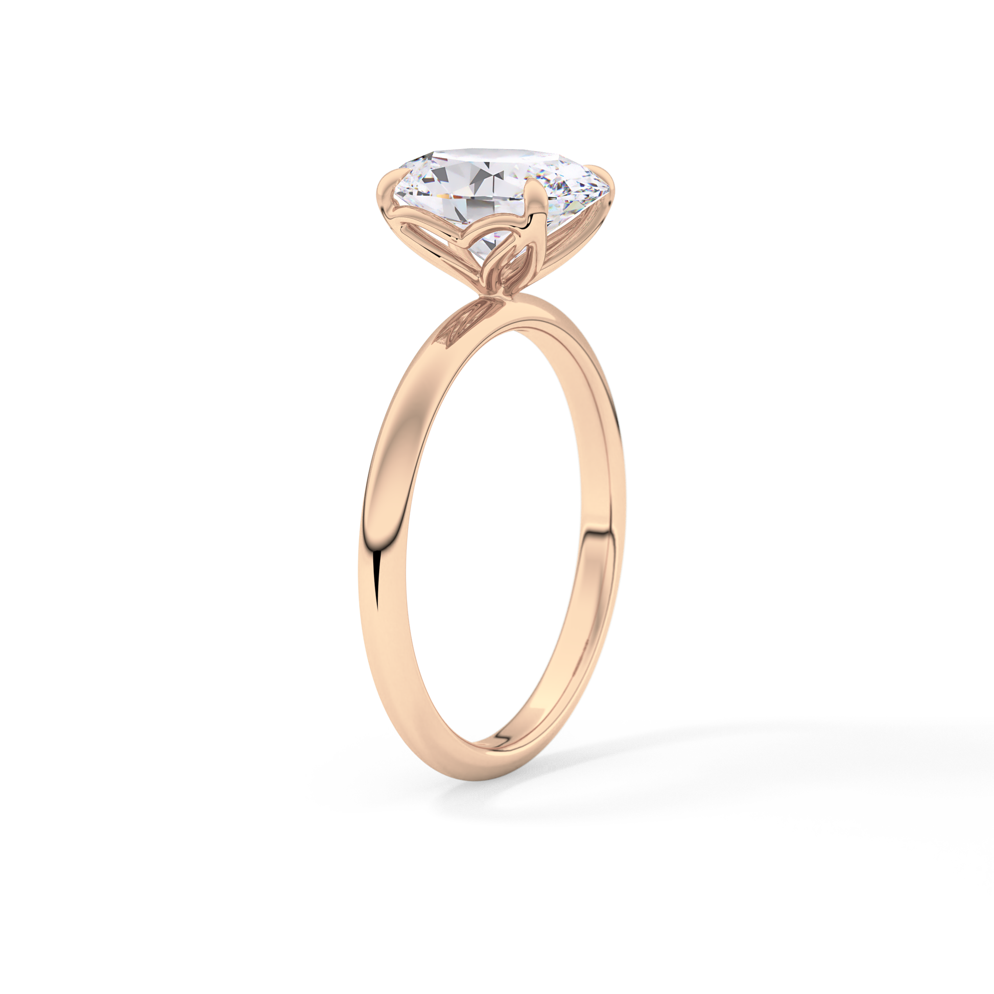 Oval Solitaire Lab Grown Diamond Engagement Ring
