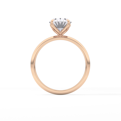 Oval Solitaire Lab Grown Diamond Engagement Ring