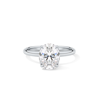 Oval Solitaire Lab Grown Diamond Engagement Ring