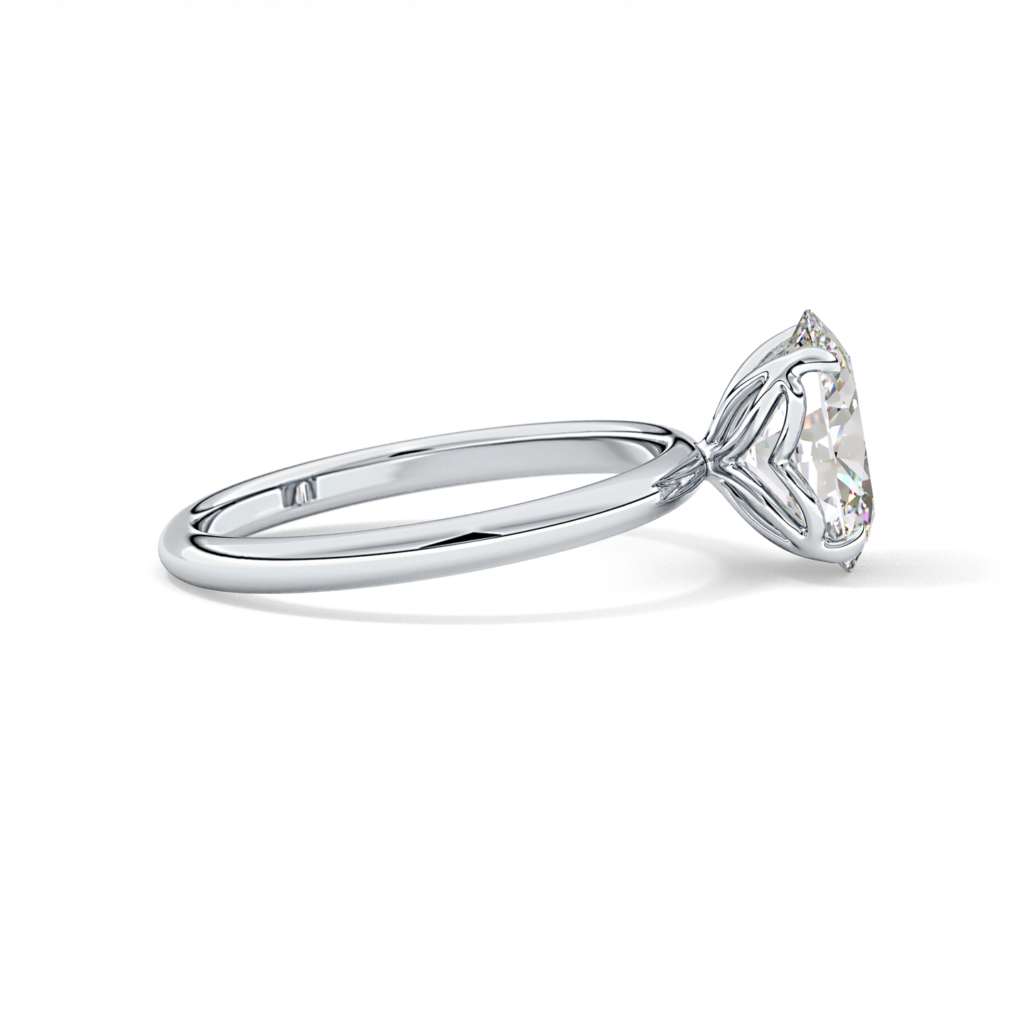 Oval Solitaire Lab Grown Diamond Engagement Ring