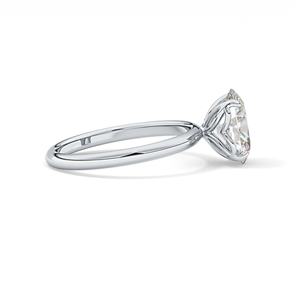 Oval Solitaire Lab Grown Diamond Engagement Ring