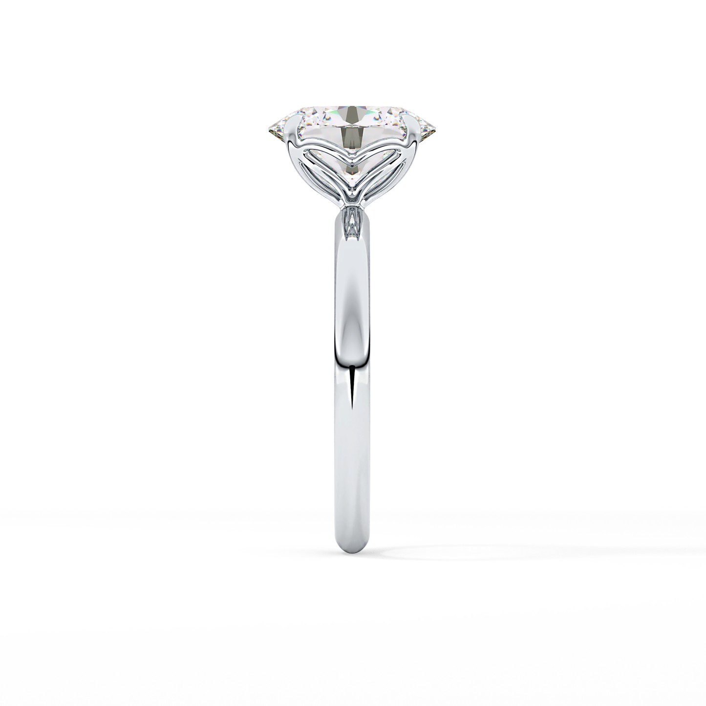 Oval Solitaire Lab Grown Diamond Engagement Ring
