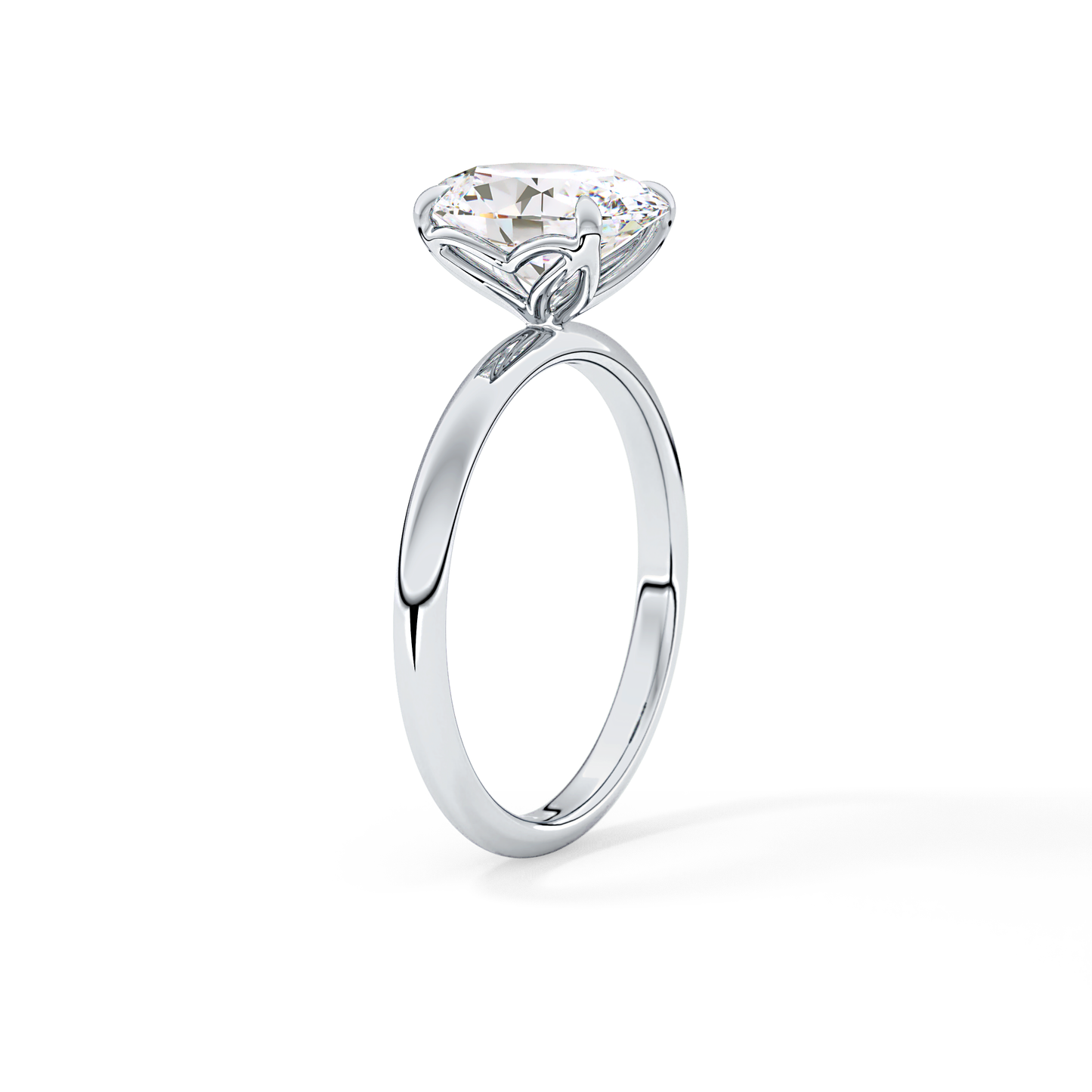 Oval Solitaire Lab Grown Diamond Engagement Ring