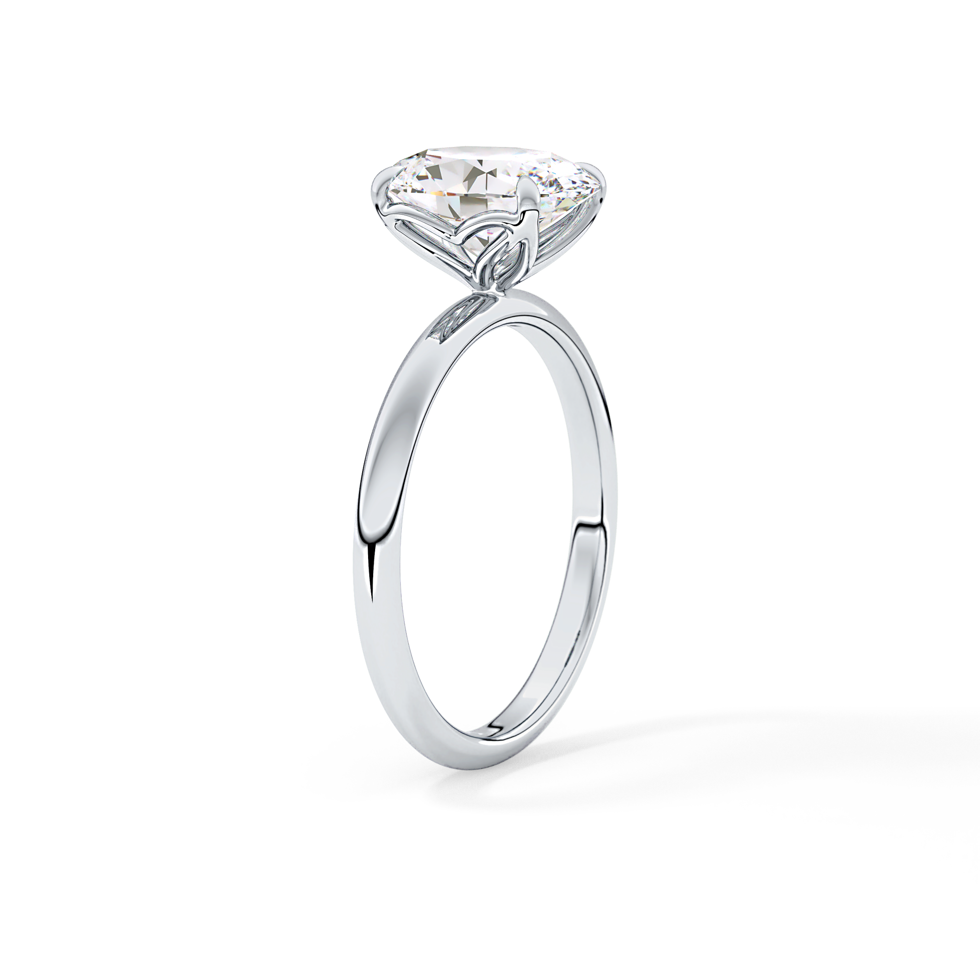 Oval Solitaire Lab Grown Diamond Engagement Ring