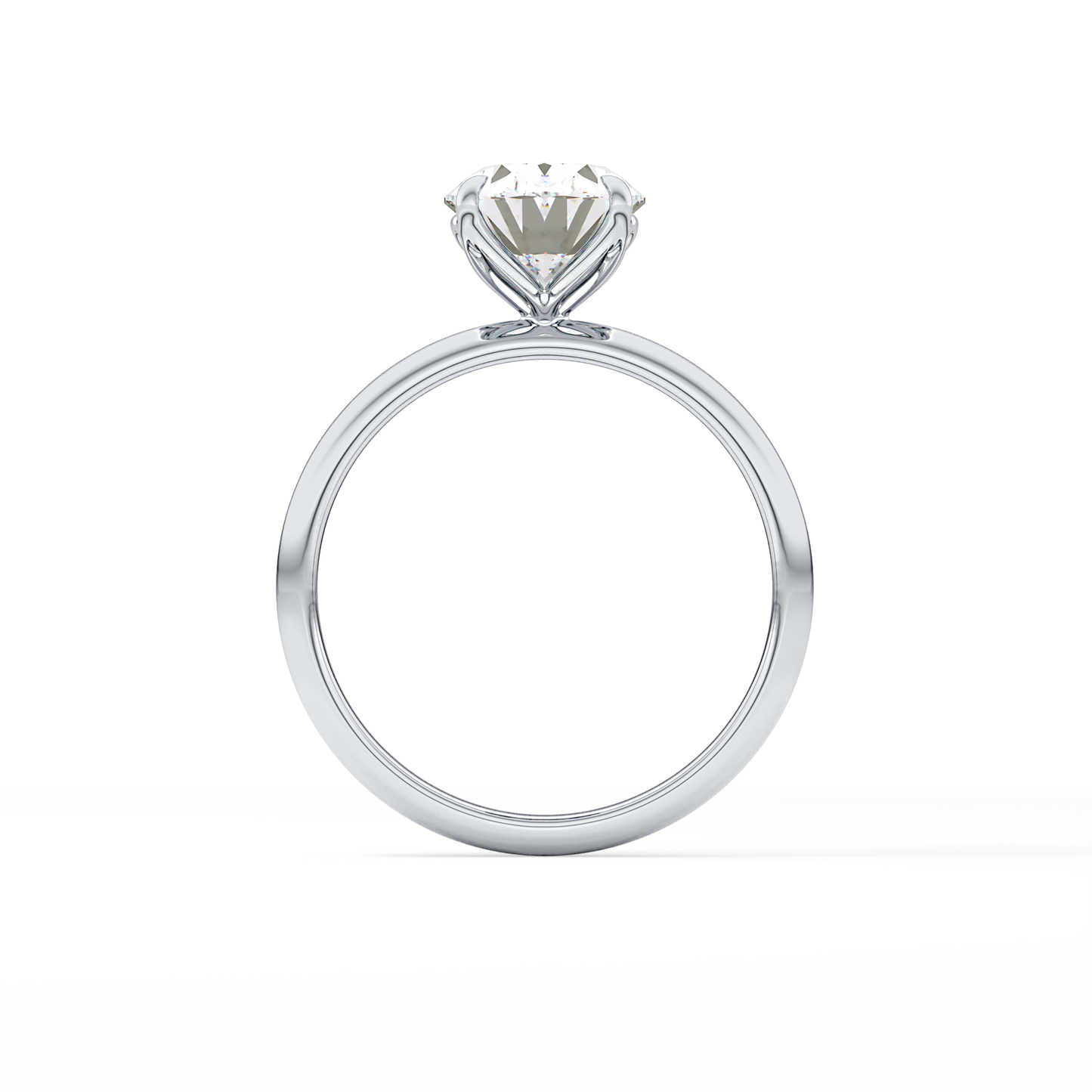 Oval Solitaire Lab Grown Diamond Engagement Ring