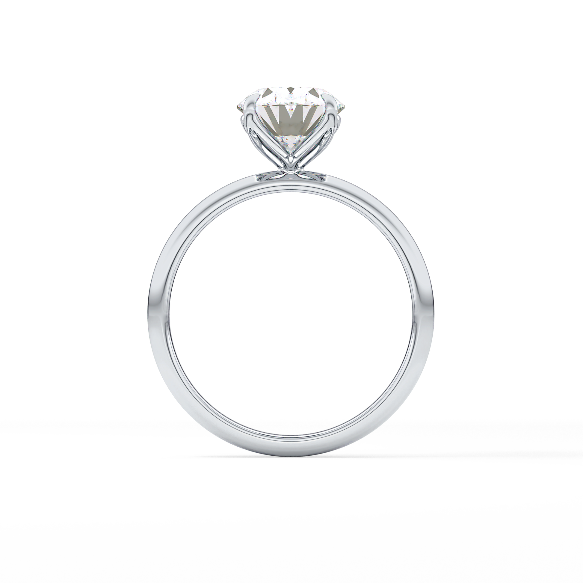 Oval Solitaire Lab Grown Diamond Engagement Ring