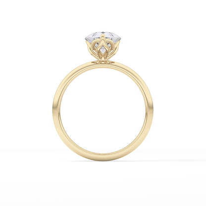 Pear Solitaire Lab Grown Diamond Engagement Ring
