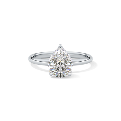 Pear Solitaire Lab Grown Diamond Engagement Ring