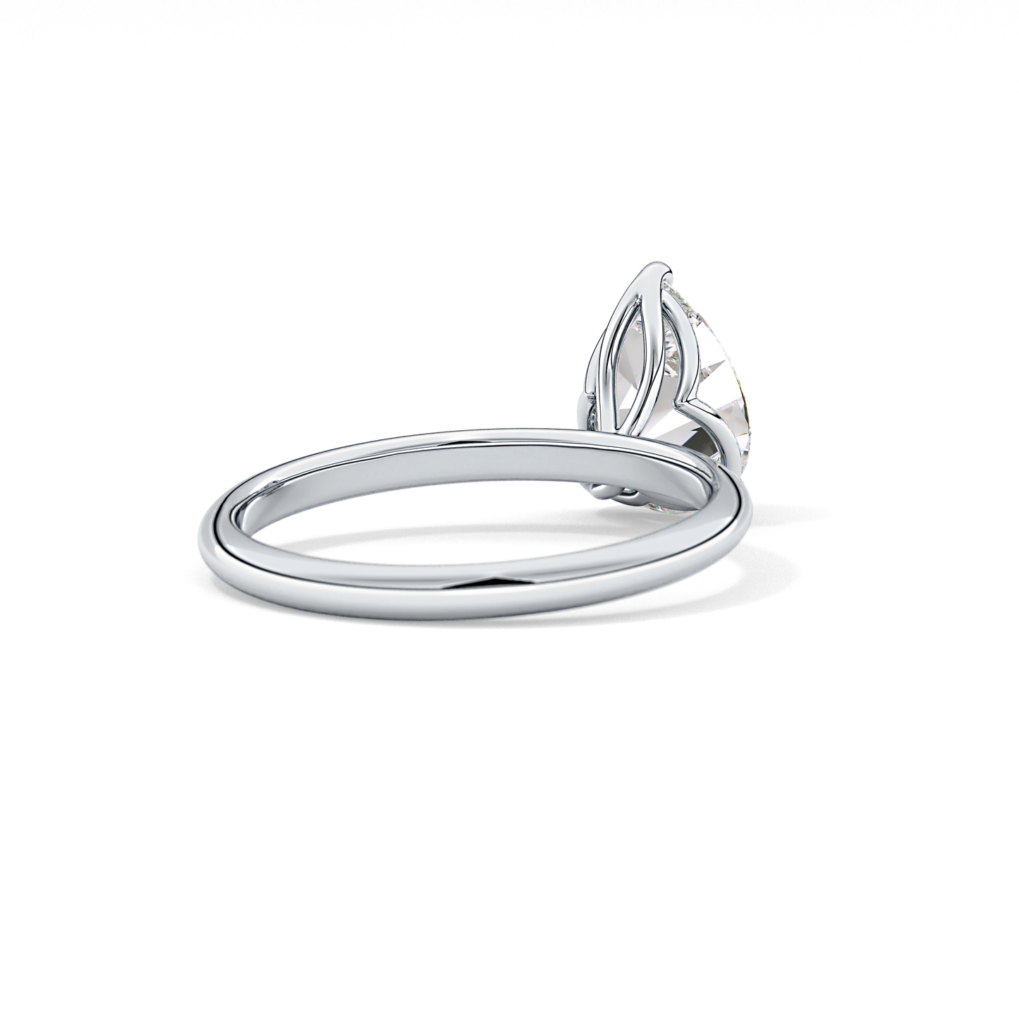 Pear Solitaire Lab Grown Diamond Engagement Ring