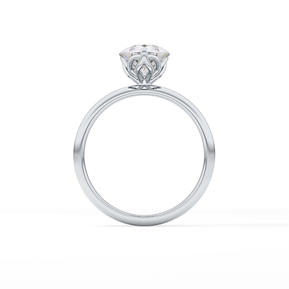 Pear Solitaire Lab Grown Diamond Engagement Ring