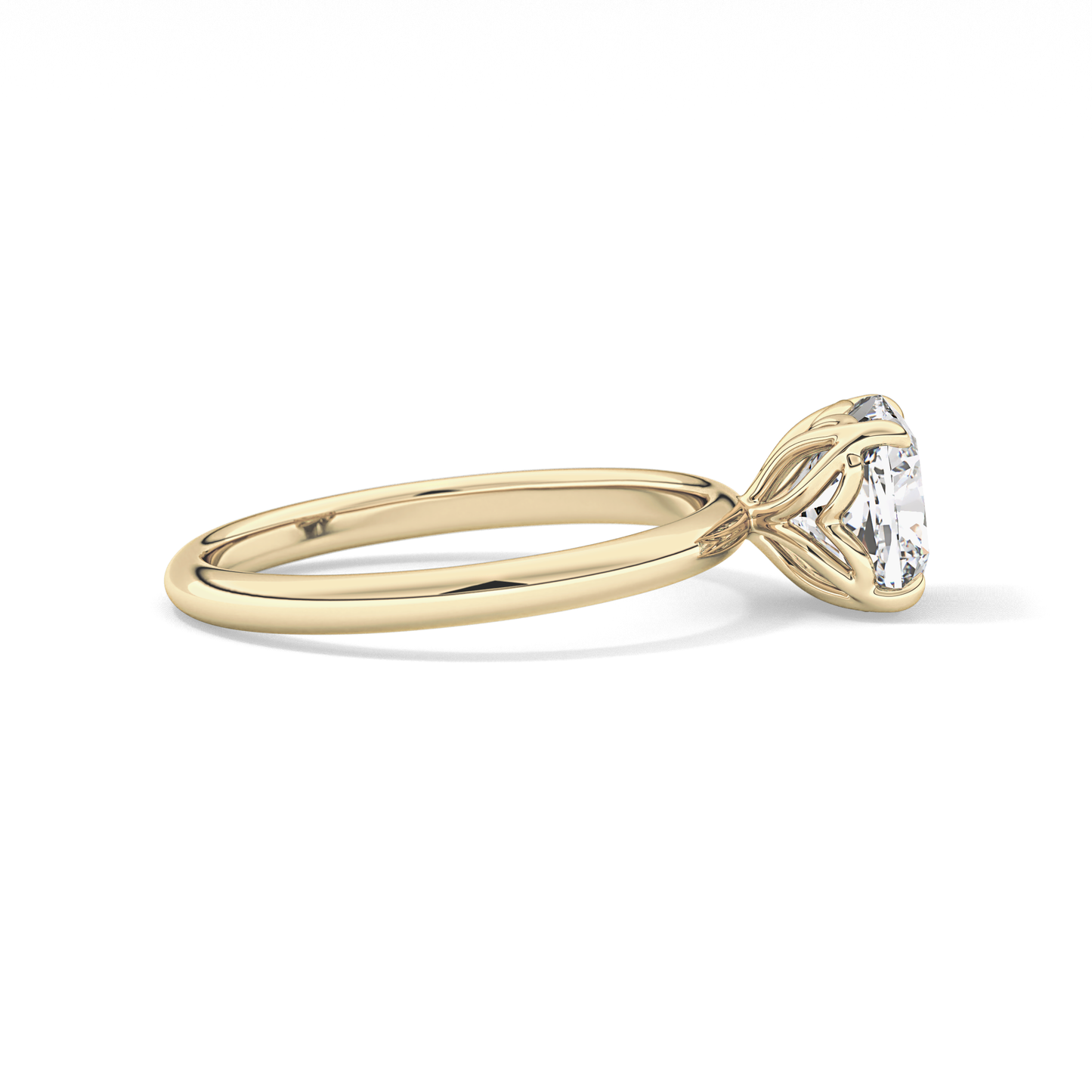 Cushion Solitaire Lab Grown Diamond Engagement Ring