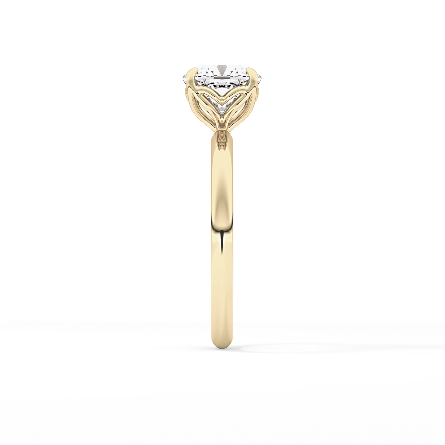 Cushion Solitaire Lab Grown Diamond Engagement Ring