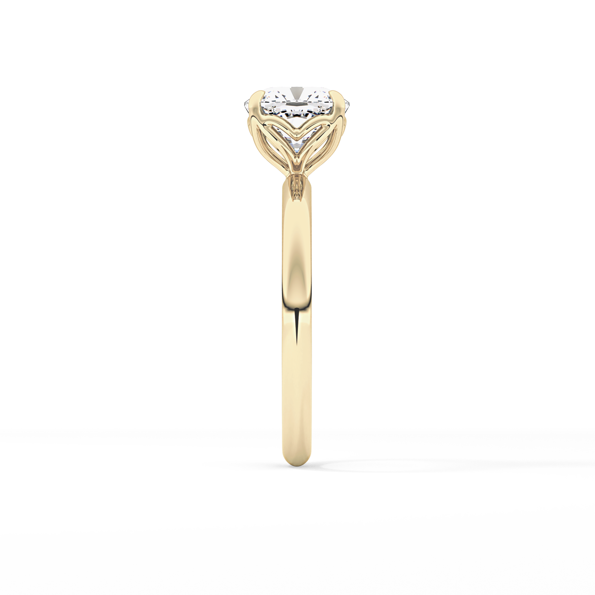Cushion Solitaire Lab Grown Diamond Engagement Ring