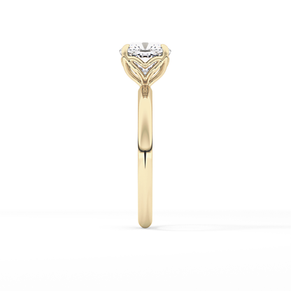 Cushion Solitaire Lab Grown Diamond Engagement Ring