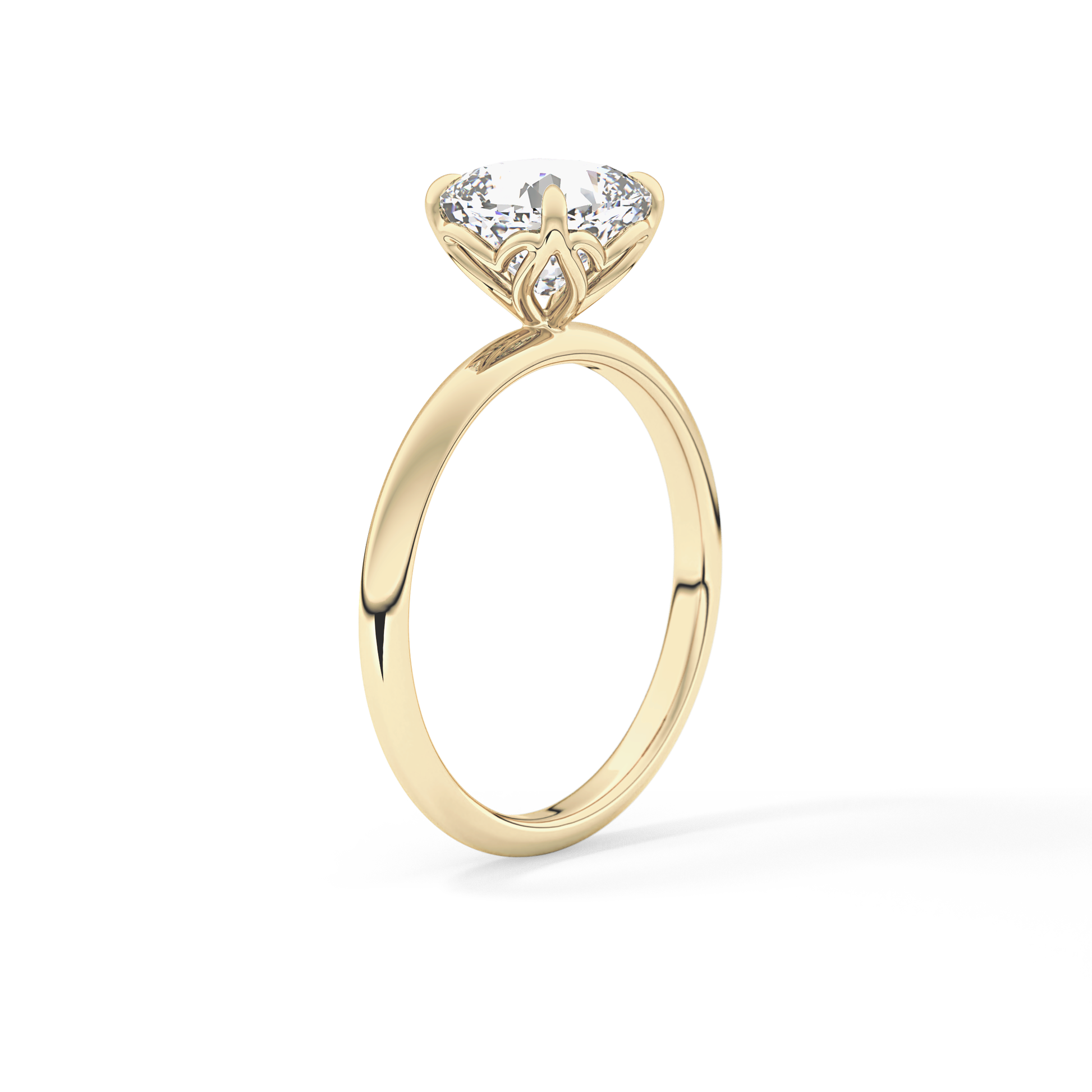 Cushion Solitaire Lab Grown Diamond Engagement Ring