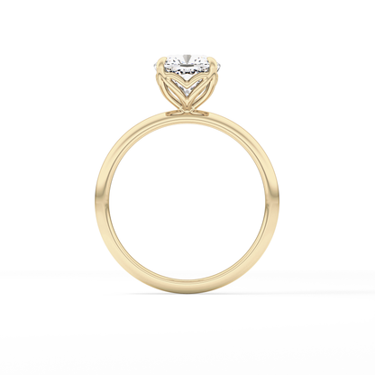 Cushion Solitaire Lab Grown Diamond Engagement Ring