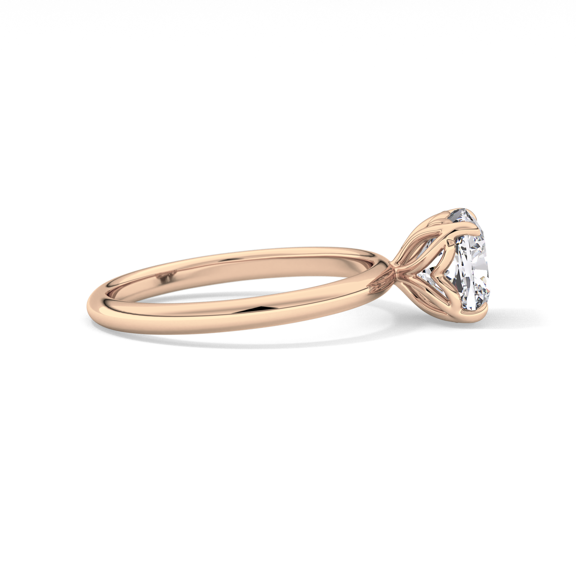 Cushion Solitaire Lab Grown Diamond Engagement Ring