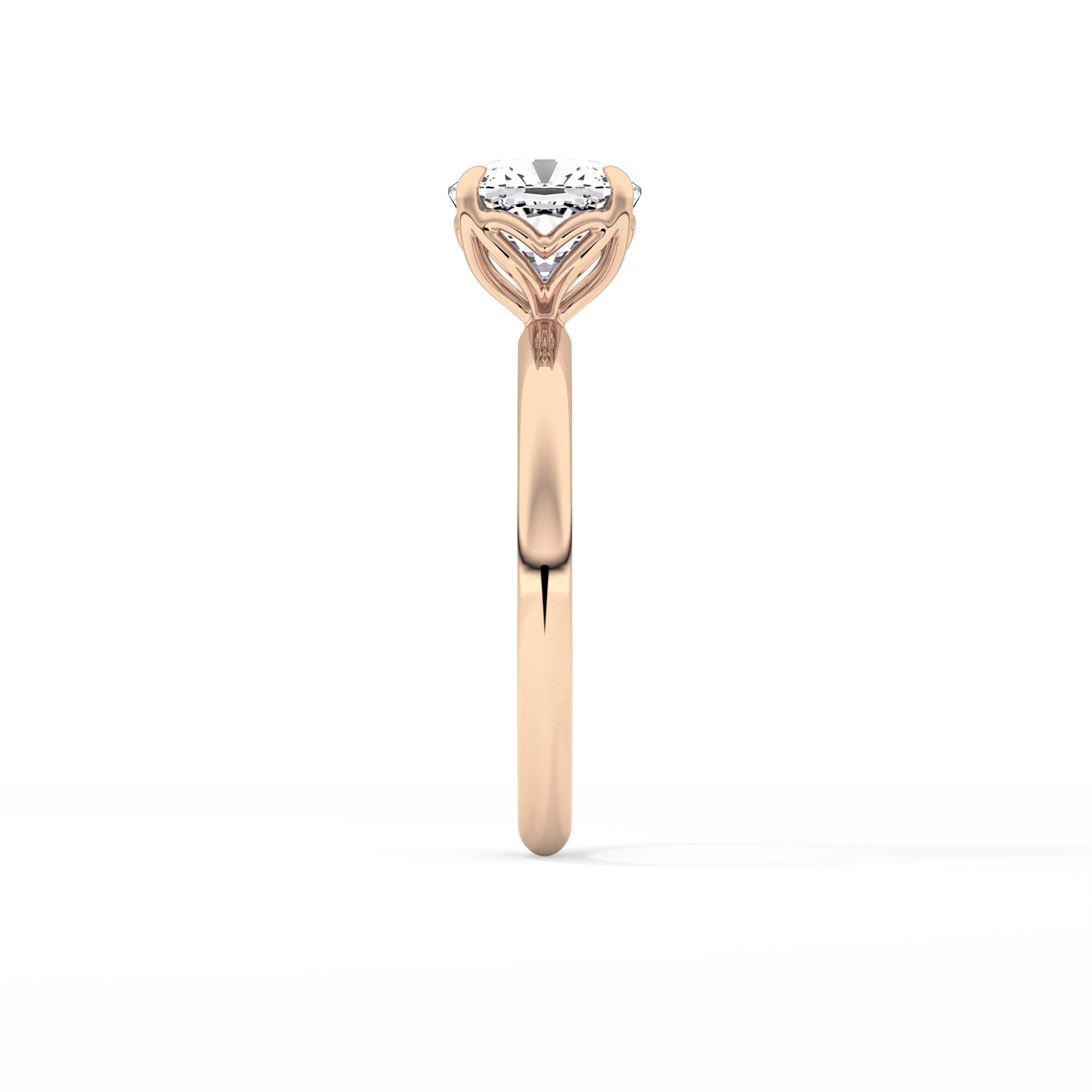 Cushion Solitaire Lab Grown Diamond Engagement Ring
