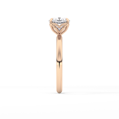 Cushion Solitaire Lab Grown Diamond Engagement Ring