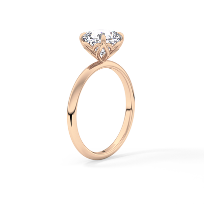 Cushion Solitaire Lab Grown Diamond Engagement Ring