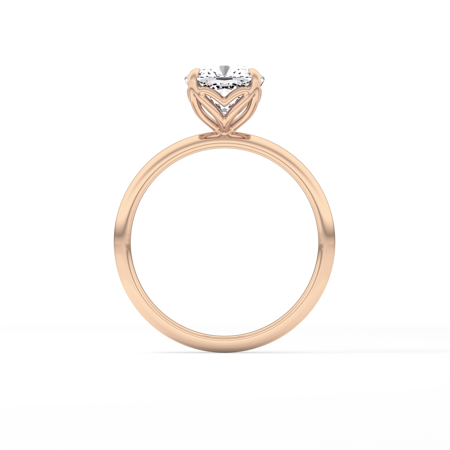 Cushion Solitaire Lab Grown Diamond Engagement Ring