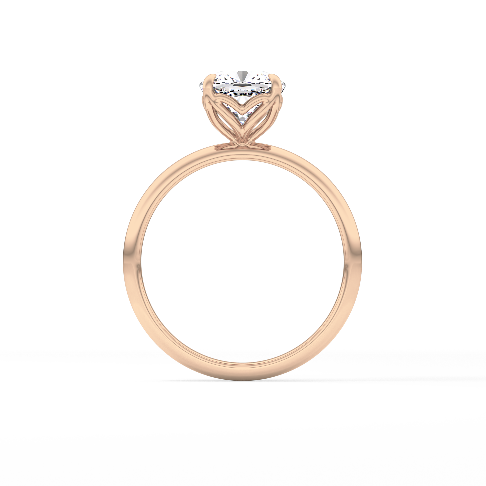 Cushion Solitaire Lab Grown Diamond Engagement Ring