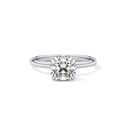 Cushion Solitaire Lab Grown Diamond Engagement Ring