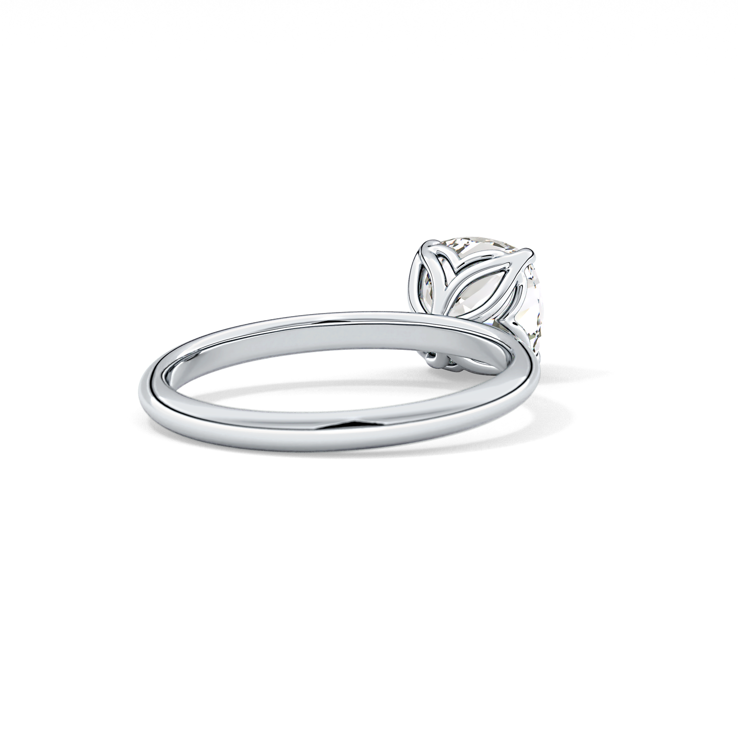 Cushion Solitaire Lab Grown Diamond Engagement Ring