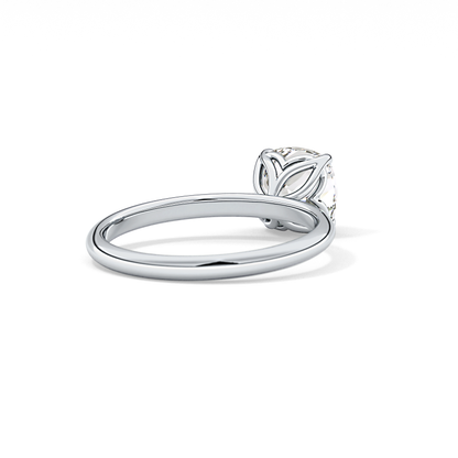 Cushion Solitaire Lab Grown Diamond Engagement Ring