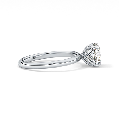 Cushion Solitaire Lab Grown Diamond Engagement Ring