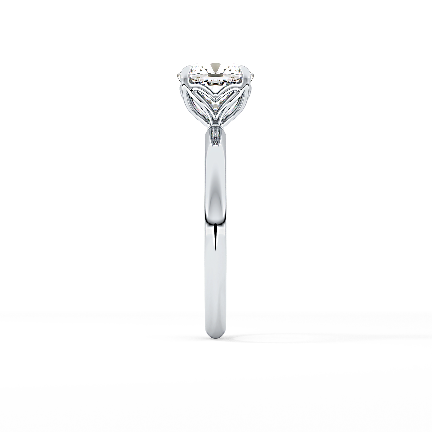 Cushion Solitaire Lab Grown Diamond Engagement Ring