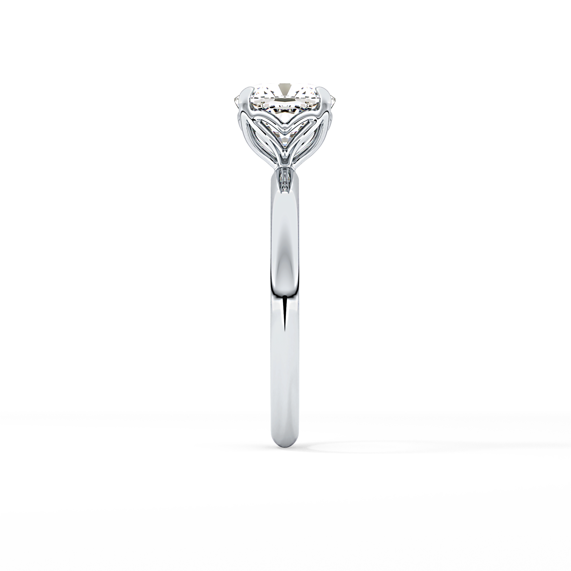 Cushion Solitaire Lab Grown Diamond Engagement Ring