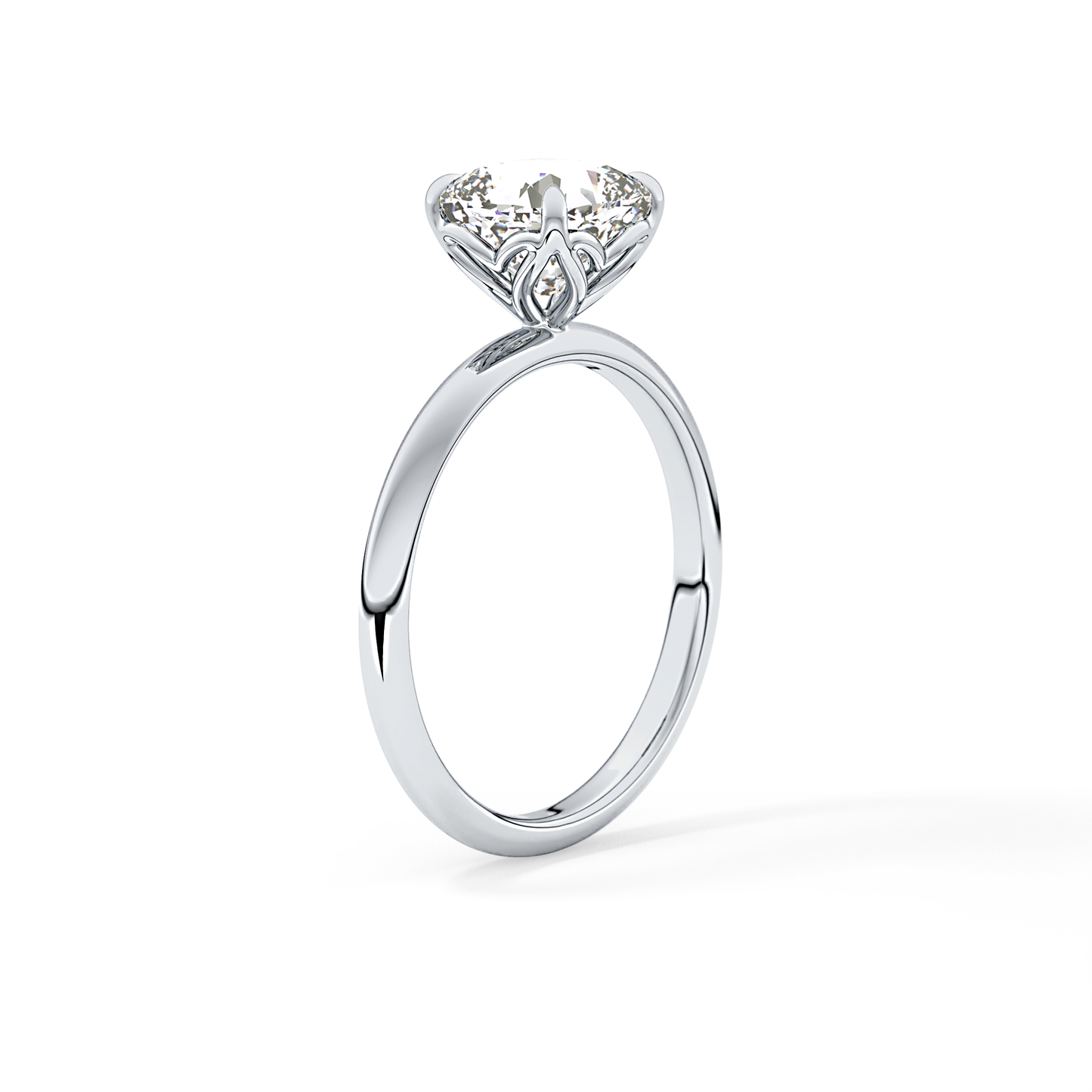 Cushion Solitaire Lab Grown Diamond Engagement Ring