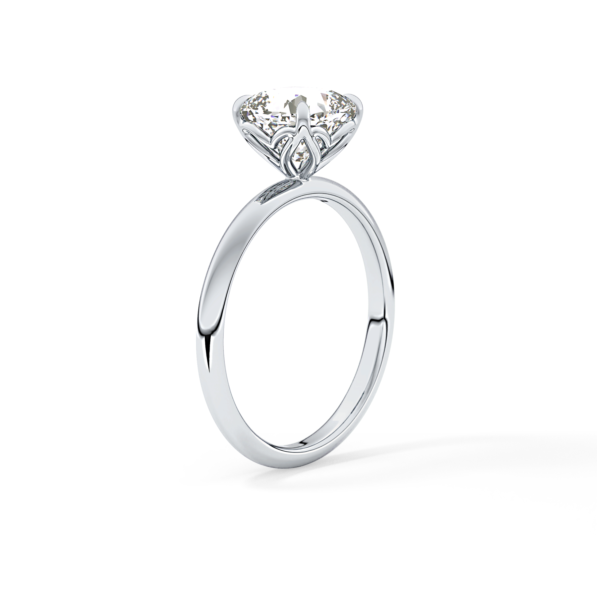 Cushion Solitaire Lab Grown Diamond Engagement Ring