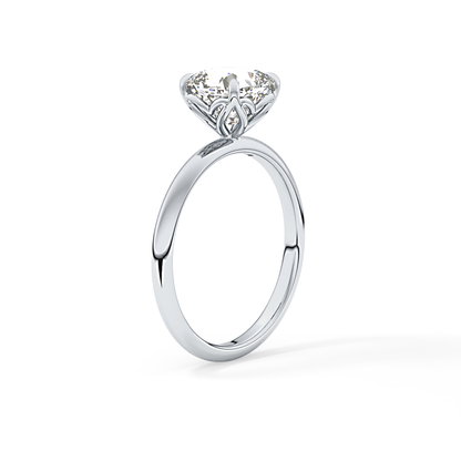 Cushion Solitaire Lab Grown Diamond Engagement Ring
