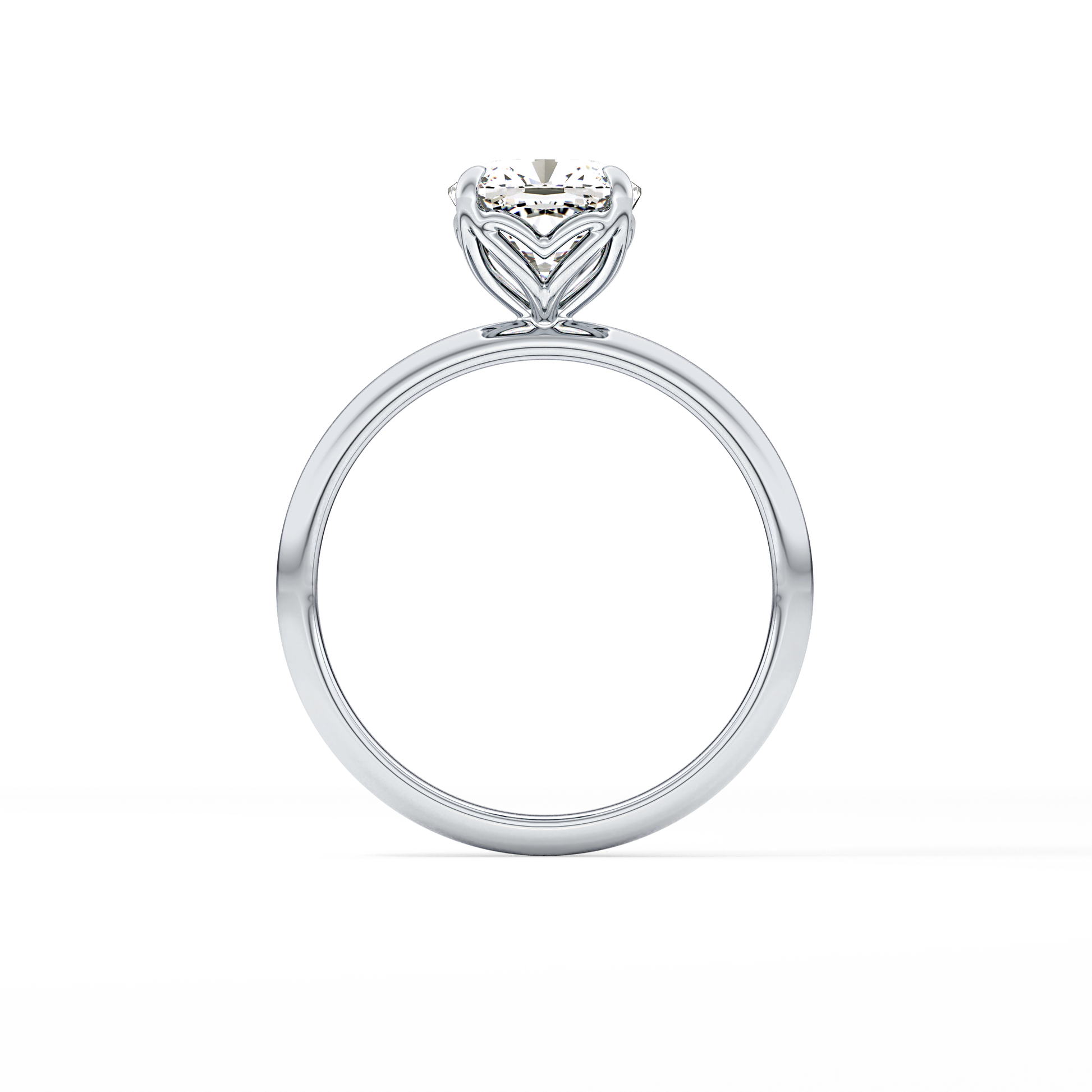 Cushion Solitaire Lab Grown Diamond Engagement Ring