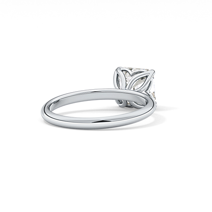 Asscher Solitaire Lab Grown Diamond Engagement Ring