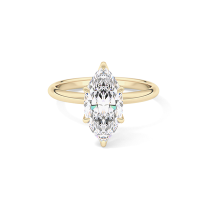 Marquise Solitaire Lab Grown Diamond Engagement Ring