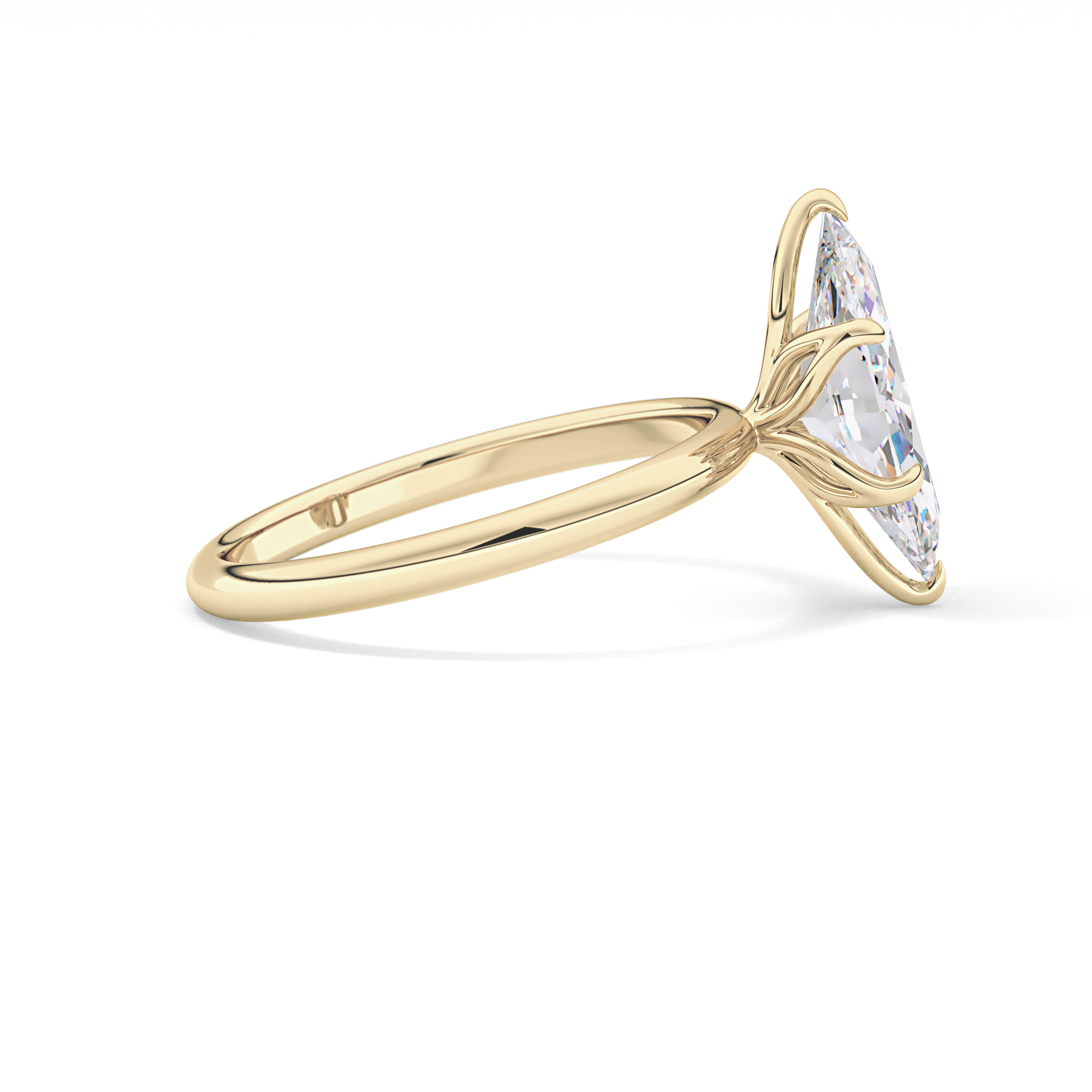 Marquise Solitaire Lab Grown Diamond Engagement Ring
