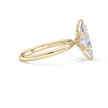 Marquise Solitaire Lab Grown Diamond Engagement Ring