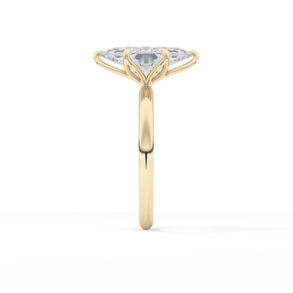 Marquise Solitaire Lab Grown Diamond Engagement Ring